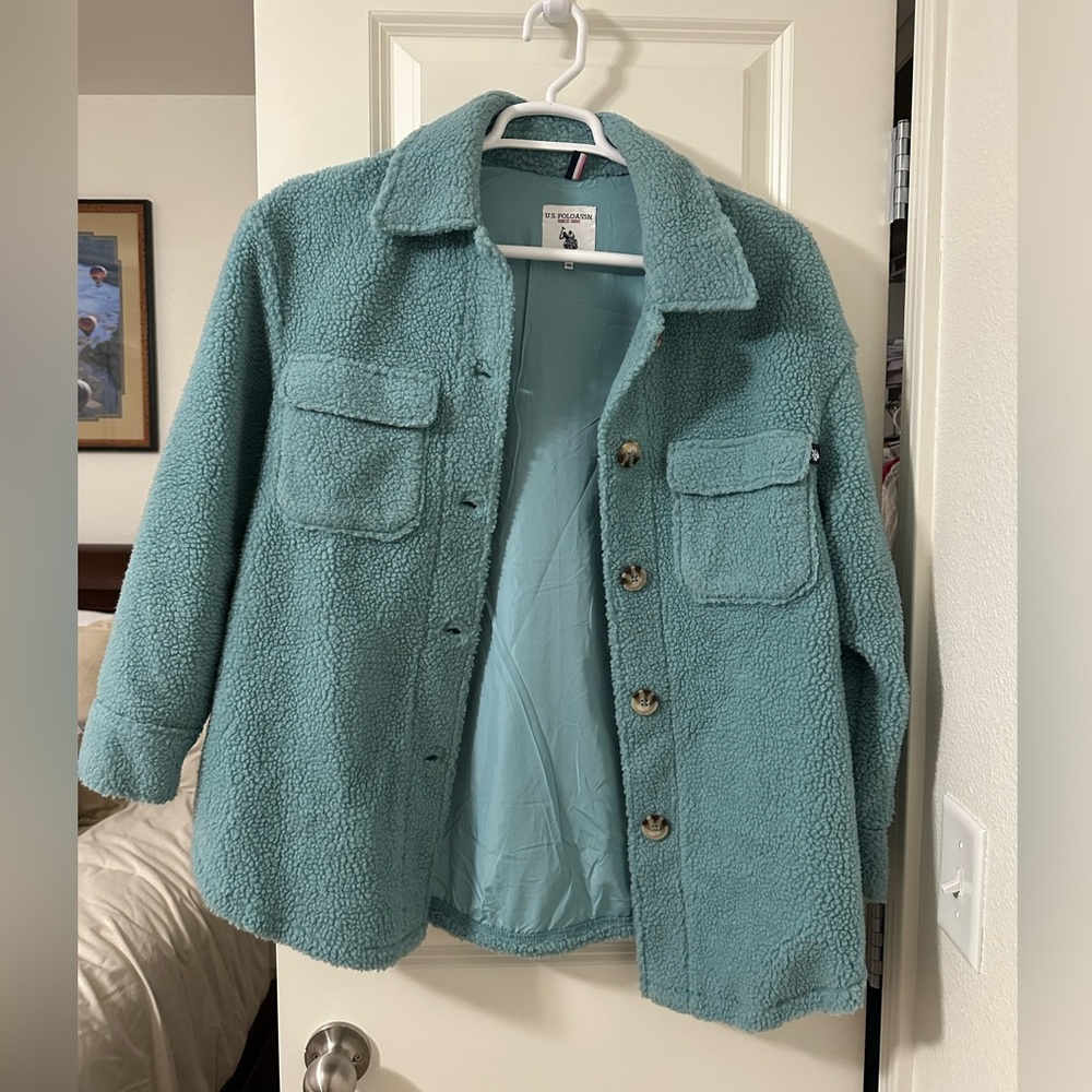 U.S. Polo Assn. Aqua Teddy Jacket